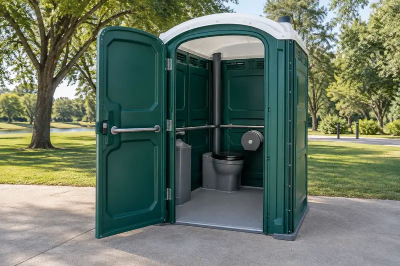Accessible portable toilet unit